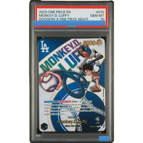 Proxy 2026 ONE PIECE PROMOS #055 MONKEY D. LUFFY COLL BASKETBALL: US VOYAGE P-055 Authentication Grading 10 Collection Game Card
